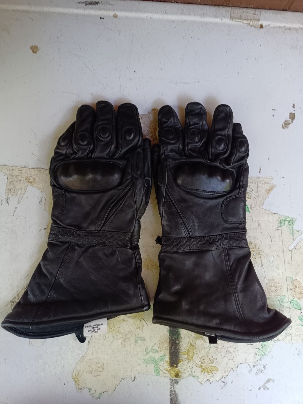Leather Motorcycle Riding Gloves 2XL